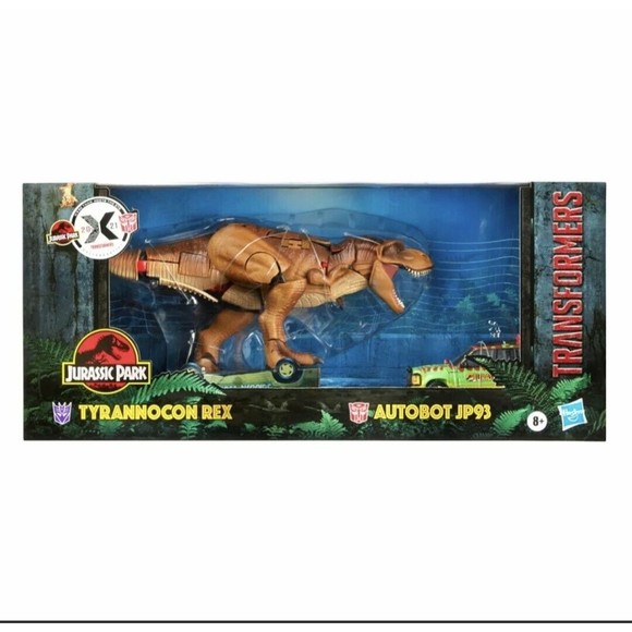Transformers Jurassic Park Mash-Up Tyrannocon Rex and Autobot JP93 Figure Set - Picture 1 of 9